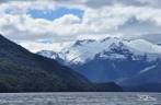 O majestoso glaciar Torrecillas, no Parque Nacional Los Alerces, ao norte de Trevelin, na patagônia argentina